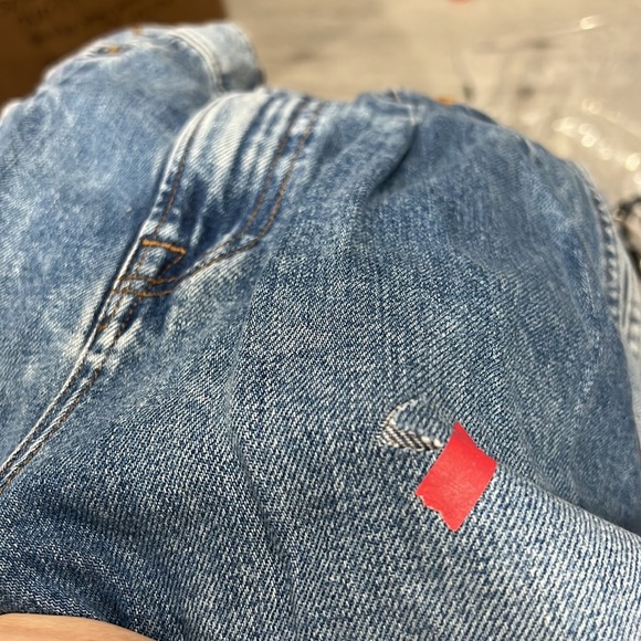 - GRLFRND Morgan High Rise Pleated Wide Leg Jeans 100% Cotton Size 26 - Picture 11 of 11